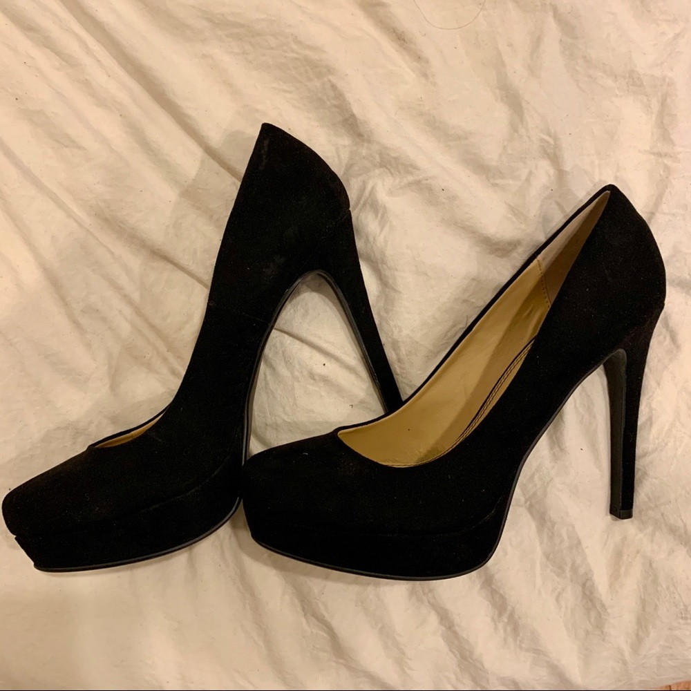 Black Platform Chinese Laundry Stilettos